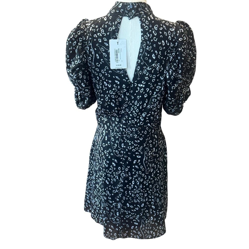 Ted Baker Black Exaggerated Sleeve Mini Dress NWT Size 3 (US 8-10) - Picture 3 of 4